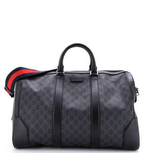 Gucci Medium Convertible Duffle Bag GG Coated Canvas
